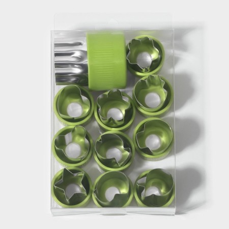 A set of vegetable surgery of the shade "Taste", 12 objects, green-6