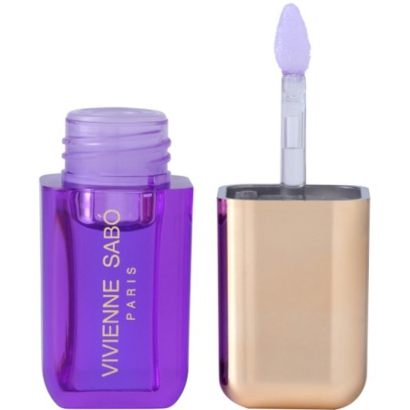 Lip oil Vivienne Sabo Sirop de Fruits, tone 06 translucent purple, lavender aroma-5