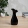 VAZA Ceramics Table "Thiago" grace, 16.5x7 cm, black