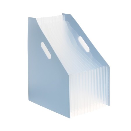 A4 vertical tray for A4, plastic, 12 departments, blue pastel-1