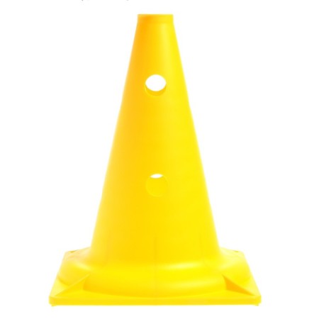 Cone with holes, 32 cm, yellow color-1