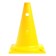 Cone with holes, 32 cm, yellow color