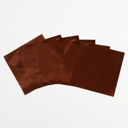 Foil for sweets 10*10cm 100pcs., Bronze