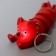 Developing toy "dog" light on a keychain, color mix