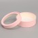 Makarun box, confectionery packaging tube with a pink window 16 x 16 x 5 cm