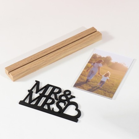 Photo frame wood, acrylic 10x15 cm "Miss and Mr." 4x27x16.3 cm-3