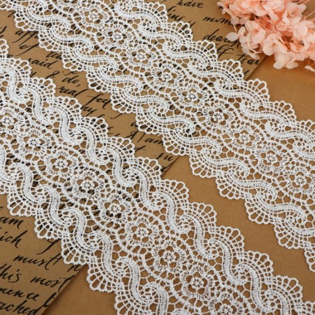 Hypure lace, 105 mm × 6.8 ± 0.5 m, white color-1