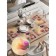 A set of napkins for setting the table “Morning with tulips”, rectangular, rounded edges, size 30x46 cm, 4 pcs