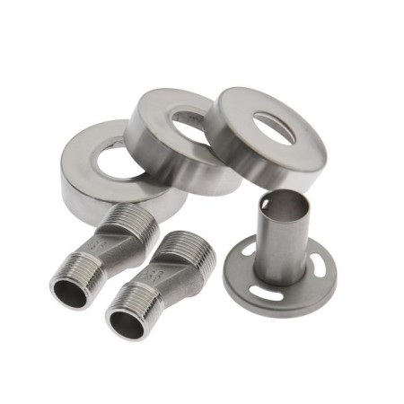 Shower system Accoona A83103-2, with a tropical shower, stainless steel, chrome-6