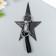 Metal keychain "Carabin Stylish with strap and 2 rings" black, silver