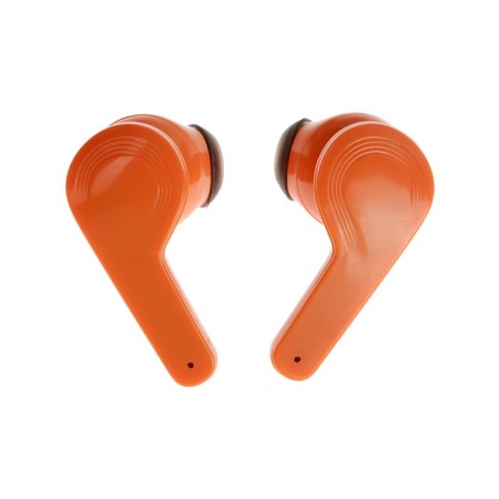 Wireless headphones KM12, TWS, inserts, BT 5.0, 30/200 mAh, transparent, orange-5