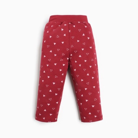 Pants for children, burgundy color, height 92cm-3