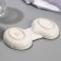 Ceramic “sea shell” saucer, 8.5 x 15 cm., White color