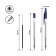 Balloon Hand -shaped handle "333", node 0.7 mm, rod 130 mm, oily blue ink