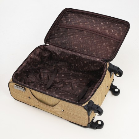 Small suitcase 24 "on lightning, code castle, with extension, beige color-8