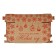 New Year's folding box "New Year's balls", brown, 27 x 21 x 9 cm, New Year