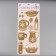Stick plastic interior "breakfast time" gold 70x30 cm