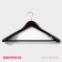 Shoulders - a hanger for outerwear with a shade of a share 44.5 × 22.5 cm, black color