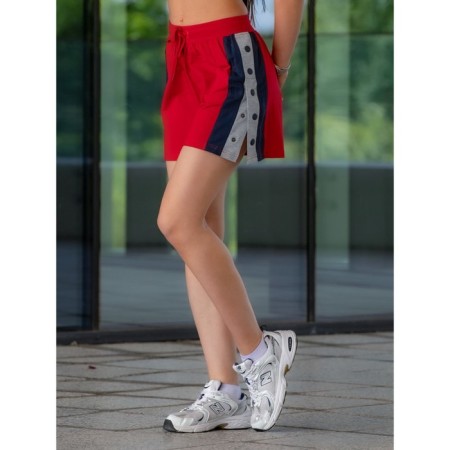Women's shorts ise, size 46 cm, red color-4