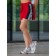 Women's shorts ise, size 46 cm, red color