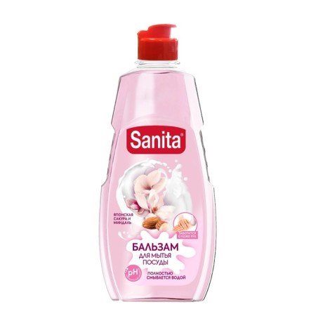 Sanita pure dishwashing balm "almonds and Japanese sakura", 450 g