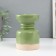 Ceramics candlestick for 1 candle "Atlant" sandy green 9.3x9.3x13.5 cm