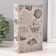 Safe-book wood to the leatherette "ship and sea shells" 21x13x5 cm