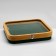 Standing for the rings "Style" 14 stripes, wood, 30 × 30 × 5 cm, green color