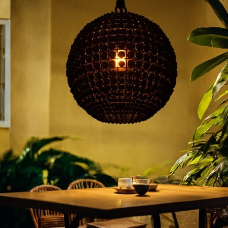 Ceiling light "Sukl" black 1x40W, E27, 41x41x47 cm