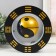 Levitative souvenir Light "Yin-Yang in a circle" Black ball d = 8.5 cm 22x8.5x22 cm