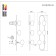 Sconces st. SL1149.301.04. Vera. 4x5 W, G9, 4000K, 24x72 cm, brass color