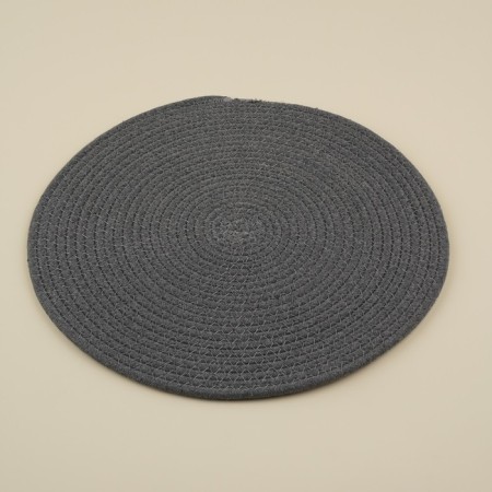 Serving napkin on the Sima-Land Home table, d = 38 cm, gray color, cotton-1