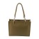 Bag women, genuine leather, green 33x10x30 cm