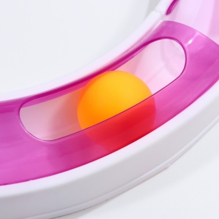 A toy for cats "Pigger" 2-B-1 "Circle and Wave" with 2 assembly options, white/purple-3