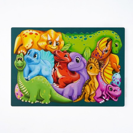 Figure puzzle "dinosaurics", 12 details, from 3 years old-1