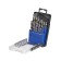 Set of metal drill KWB Silver Star, 1-10 mm, sharpening angle 135 °, stal HSS-G, 19 pcs