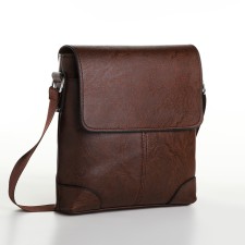 Male bag, brown color