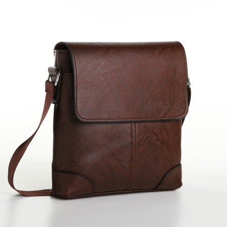 Male bag, brown color