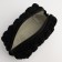 Cosmetic bag with lightning, black color