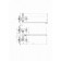 Fauzt FZS-701-07 bath mixer, two-wound, long spout, shower set, chrome