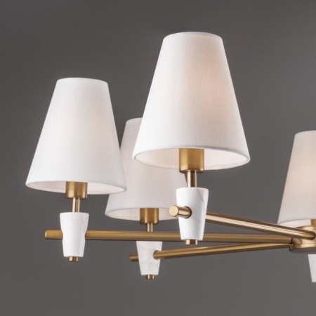 Freya FR5371CL-07BS Pietra ceiling lamp, 840x840x580 mm, E14, 7x40W, brass color-7