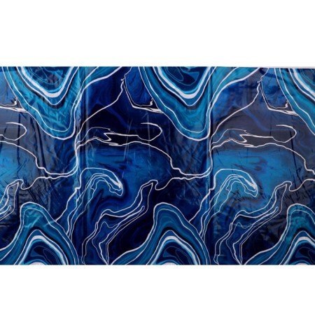 The single tablecloth "Marble", 137 × 180 cm, blue-1