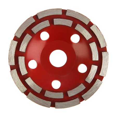 Diamond cup of scrap, two -row, 125 mm
