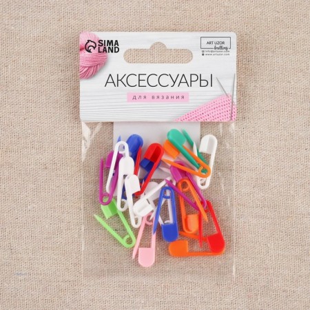 Set of pins, 2.6 cm, 20 pcs, colorful color-1