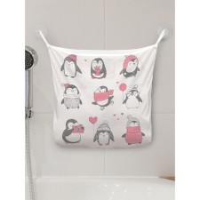 Organizer in a bathtub on the suction cups “Choose your Penguin”, for storing toys and trifles, size 33x39 cm