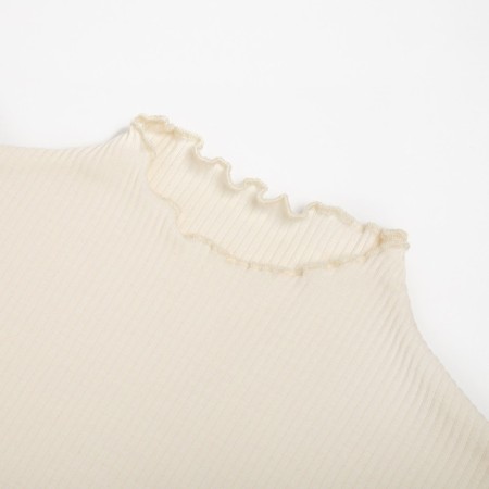 Women's turtleneck Minaku: Basic Line, Ecrew color, size 48-5