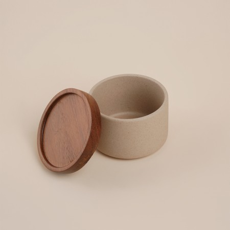 Bank for storing bulk products SL Home "Stun Forest", 220 ml, 8.7 × 5.7 cm, ceramic, white color-5