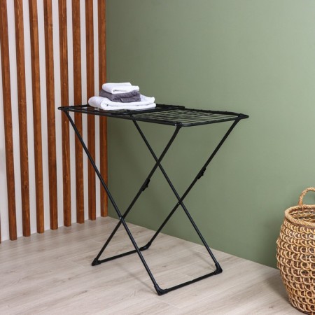 Sushilka for linen is floor folding, working length 20 m, height from the floor 95 cm, width 54 cm, black color is black-2