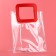 Gift package from PVC, red, 26.5 x 23 x 12 cm