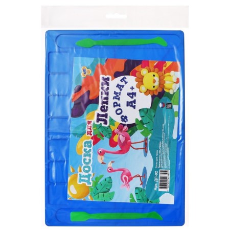 Calligrata, A4, +2 stack, departments for plasticine, 2.2 mm, plastic, with a side, mix-6